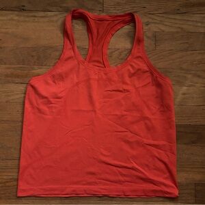 Lululemon Swiftly Tech Racerback Tank Top 2.0 Size 12 Warm Coral Orange